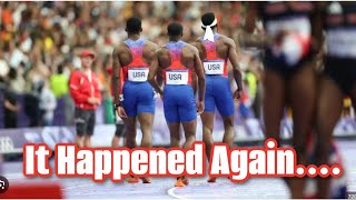 Team USA Mens 4x100 DISQUALIFIED In The Finals [upl. by Elita]