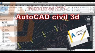 Cara Membuat STA atau Alignment Menggunakan Autocad Civil 3D [upl. by Tompkins]