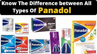 Difference between All Types of Panadol  paracetamol  panadol Uses  panadol tablets [upl. by Anetsirhc425]