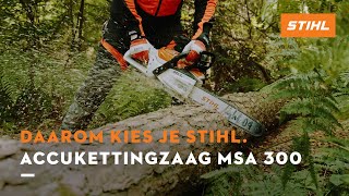 Wat zijn de voordelen van de accukettingzaag STIHL MSA 300 [upl. by Sundberg]