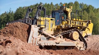 Cat D11T Dozer Ripping and Pushing Gravel [upl. by Aida]