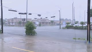 Tropical Storm Beryl makes landfall in Texas as residents prepare for the harsh conditions [upl. by Acimot836]