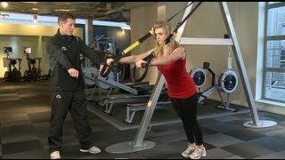 TRX Exercises How to do a TRX Chest Press  David Lloyd Clubs [upl. by Devland]