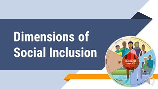 Five dimensions of Social Inclusion [upl. by Eelanna]