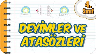 Deyimler ve Atasözleri 📚 4 Sınıf Türkçe 2023 [upl. by Ynnep]