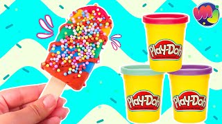 Cómo hacer HELADO con PlayDoh 🍡 🍦 HELADOS MULTICOLOR PLASTILINA [upl. by Dedrick626]