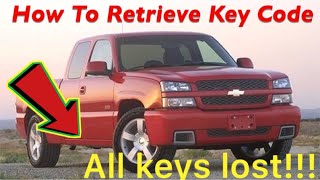 How To Retrieve Chevrolet Key Code easy Way [upl. by Schargel]