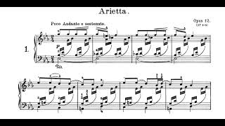 Edvard GriegOp 12 No1 Arietta Sheet Music [upl. by Aleakcim]