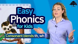 Easy Phonics 2 Unit 12 Consonant blends th wh  Phonics for Kids  Alphabet  Learn to Read [upl. by Norrahc241]