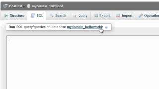 How to run SQL queries in phpMyAdmin [upl. by Lonyer]