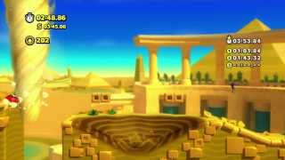 Sonic Lost World  Wii U  Desert Ruins Zone 4 [upl. by Anet191]