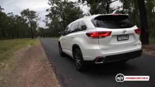 2017 Toyota Kluger AWD 218kW 0100kmh amp engine sound [upl. by Ccasi]