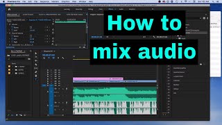 How to mix and master audio in adobe premiere pro [upl. by Naujad57]