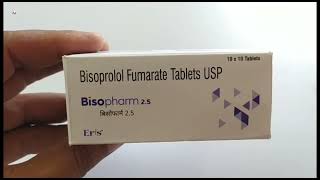 Bisopharm 25 Tablet  Bisoprolol Fumarate Tablets USP  Bisopharm 25mg Tablet Uses Side effects [upl. by Orsino921]