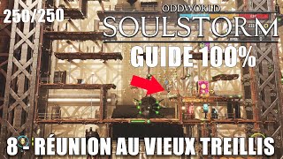 ODDWORLD SOULSTORM  100 GUIDE  Réunion au vieux treillis Badges Gelée Zone Secrète Mudokons [upl. by Annoyi]