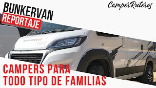 👉Peugeot Boxer CAMPER by Bunkervan 🚐Reportaje Furgonetas CAMPER para 4 personas y 4x4 146 [upl. by Bonnette]