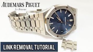 Audemars Piguet AP Royal Oak Bracelet Link Adjusting solimbd [upl. by Eihpos436]