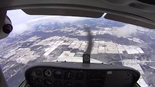 Cessna 172 Spin Recovery Training Full HD w audio [upl. by Editha]