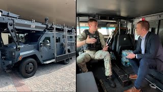 WATCH Inside a Lenco BearCat armored SWAT vehicle [upl. by Kriss]