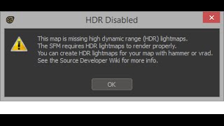 SFM HDR Lighting Problem Solved [upl. by Chuipek]