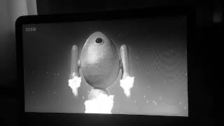 Clangers The Big Red Eggbot Launches Into Space And End Credits Black and White Version [upl. by Sanjay489]