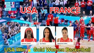 USA win Gold Medal  USA vs France  The USA Womens Basketball Team won their eighth consecutive [upl. by Nnylsia]