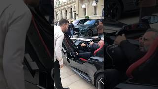 Billionaire gentleman getting out his exclusive Ferrari at Casino monaco luxury lifestyle fyp [upl. by Eemla]