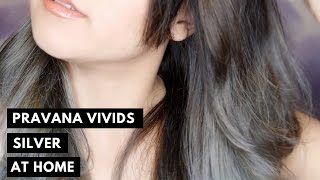 Silver Hair at Home  Pravana Chromasilk Vivids Silver [upl. by Foss]