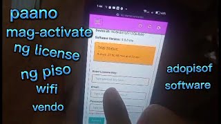 Paano magactivate ng license ng piso wifi vendo [upl. by Apthorp]