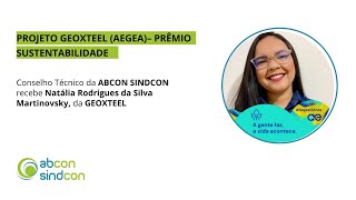 Projeto GEOXTEEL AEGEA  Prêmio Sustentabilidade [upl. by Ijies]