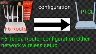 How to setup tenda F6 Router As Repeater mode wifi Extendertenda universal Repeater [upl. by Wendelin391]