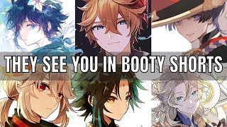 They see you wearing booty shorts  genshin impact x listener asmr [upl. by Neoma878]