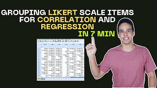 Grouping Likert scale items for correlation and regression tests with interpretation [upl. by Kyla628]