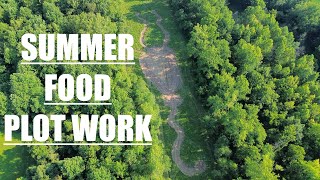 Summer Food plot work Planting Domain Outdoors seed [upl. by Serafina759]