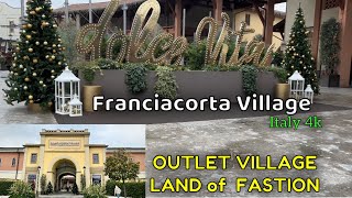 OUTLET VILLAGE  FRANCIACORTA VILLAGE  Land of Fashion  prowalk italy vlog [upl. by Odarnoc]