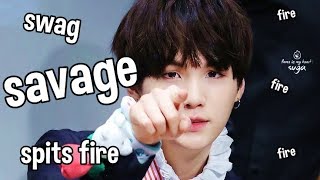 SAVAGE SUGA the guy who spits fire AGUSTD [upl. by Wilen608]