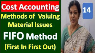 14 Methods of Valuing Material Issues  quotFIFO MethodFirst In First Outquot [upl. by Gaddi7]