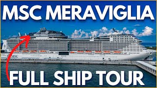 MSC MERAVIGLIA Full Ship Tour 2023 Review amp BEST Spots of MSC Cruise Ship [upl. by Rennold]