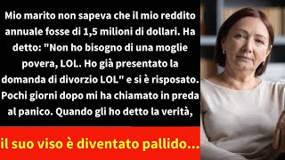 Mio marito che non sapeva che guadagnavo milioni mi ha lasciato e ha sposato di nuovo la sua [upl. by Anazraf104]