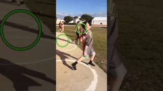 SHOT PUT  Stand Throw Analysis Arete Throws Nation High School Freshman Shot Put [upl. by Leafar]