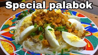 Pancit palabok recipe  special palabok  lutong bahay  jensen taste buds [upl. by Eleazar]