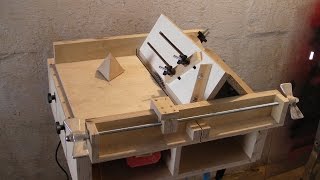 Homemade Table Saw Sledge  Part 4  Jig to build Tetrahedrons and Pyramids [upl. by Acirej119]