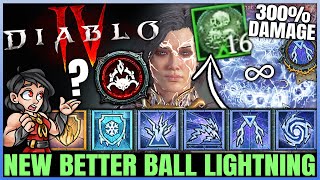 Diablo 4  New Best MAXIMUM DAMAGE Sorcerer Build  Lightning Storm Ball Lightning  OP  Guide [upl. by Swane]