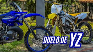 Pruebo Yamaha YZ 250 Vs Yamaha YZ 450F Full Speed DirtBike [upl. by Alejna37]