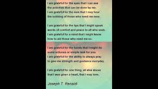 Gratefulness poem memorization [upl. by Anole]