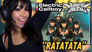 INCREDIBLE COLLAB  BABYMETAL x Electric Callboy  quotRATATATAquot  FIRST TIME REACTION [upl. by Adnhoj]