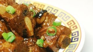 蒸排骨姜和黑豆醬Steamed Pork Spareribs with Ginger and black bean sauce Authentic Chinese Cooking [upl. by Yarg704]