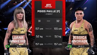 UFC Classic Luana Pinheiro vs Jessica Andrade  FULL FIGHT [upl. by Erehpotsirhc]