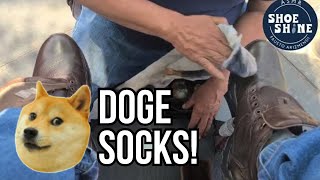 S7E47 The Doge Socks ASMR shoeshine faustoarizmendi [upl. by Ala483]