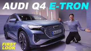 The newest Audi EV Audi Q4 etron SUV vs Sportback REVEAL review [upl. by Nations]